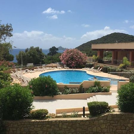 F2 Vue Mer Dans Residence Avec Piscine Ajaccio  Exterior photo