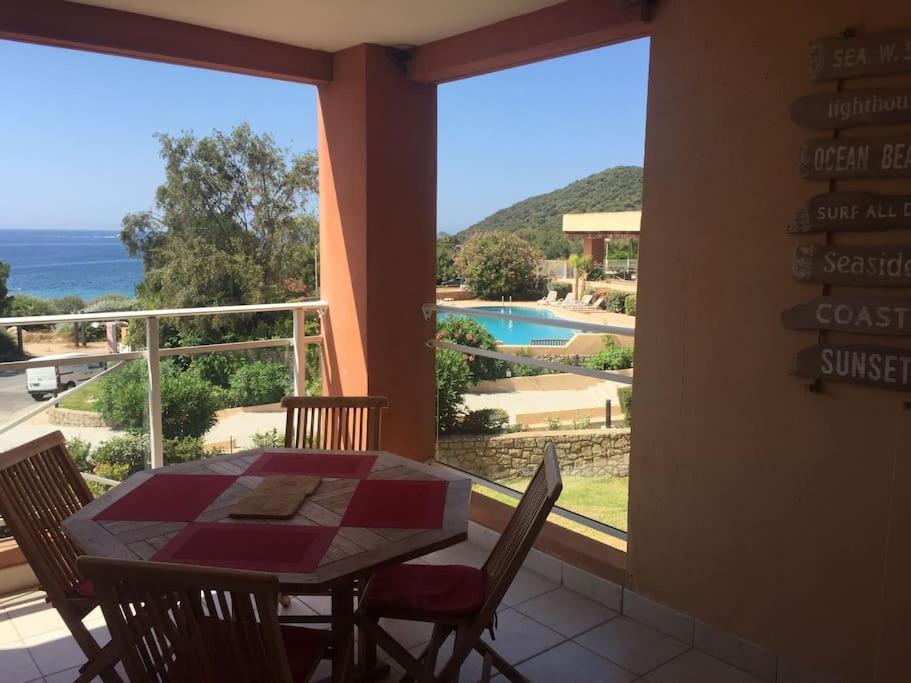 F2 Vue Mer Dans Residence Avec Piscine Ajaccio  Exterior photo