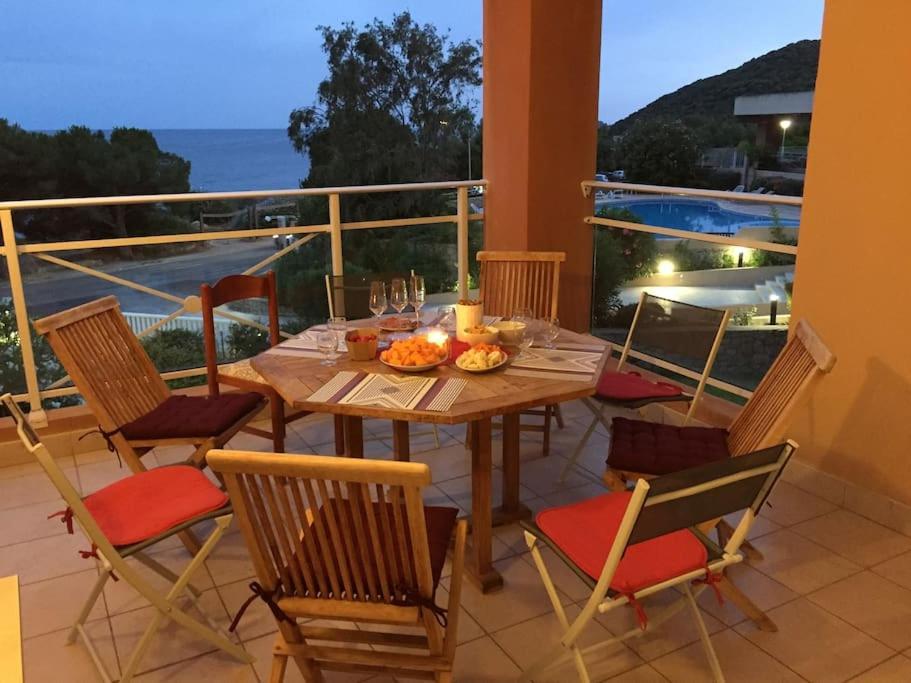 F2 Vue Mer Dans Residence Avec Piscine Ajaccio  Exterior photo